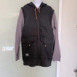 Analog mens hoodie/vest